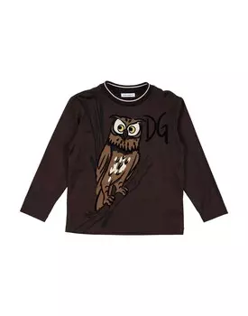 Футболка Dolce&Gabbana, темно-коричневый
