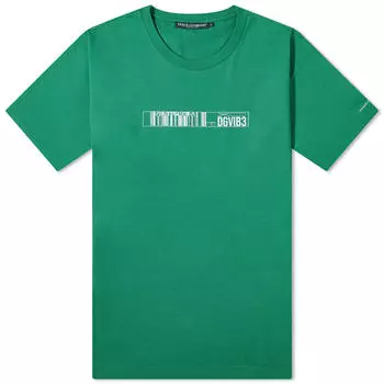 Футболка Dolce & Gabbana Vibe Logo, зеленый