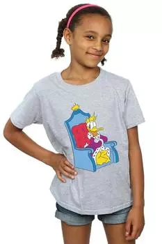 Футболка «Дональд Дак Кинг Дональд» из хлопка Disney, серый