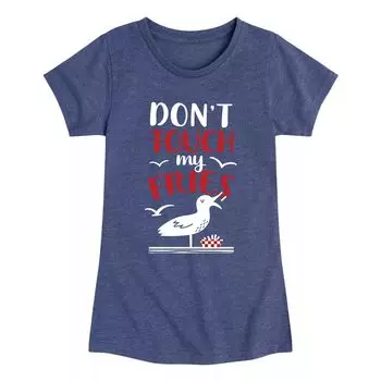 Футболка Dont Touch My Fries с изображением чайки для девочек 7–16 лет Licensed Character