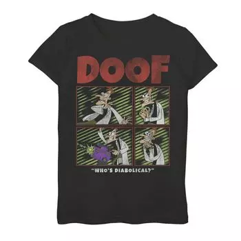 Футболка DOOF Box Up с графическим рисунком для девочек 7–16 лет Disney's Phineas and Ferb Licensed Character