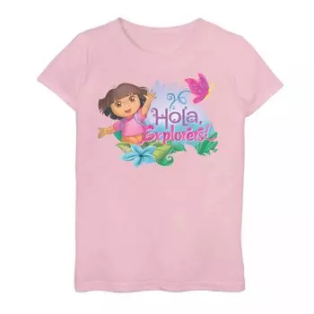 Футболка Dora The Explorer для девочек 7–16 лет Hola Explorers Licensed Character