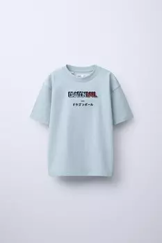 Футболка dragon ball ZARA, синий
