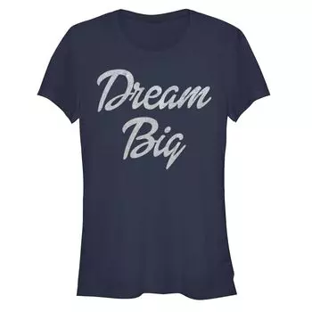 Футболка Dream с V-образным вырезом для юниоров и большим центральным текстом с курсивом Licensed Character