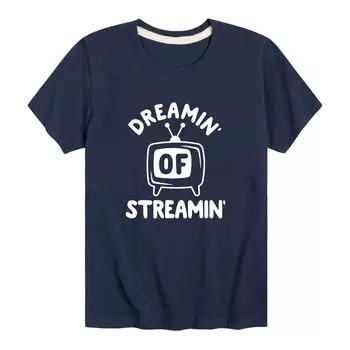 Футболка Dreamin Of Streamin с графическим рисунком для мальчиков 8–20 лет Licensed Character