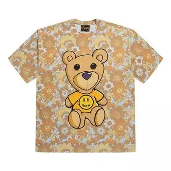 Футболка Drew House Vintage Theodore T-shirt 'Vintage Floral', желтый