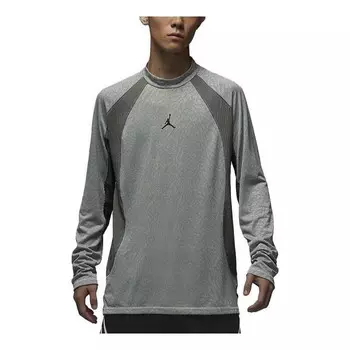 Футболка dri fit adv sport с длинным рукавом Air Jordan, серый