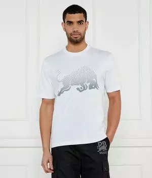 Футболка dricard_rb Relaxed fit Hugo, белый