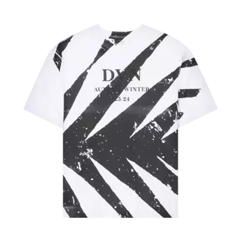 Футболка Dries Van Noten Heli Slogan Print 'White', белый