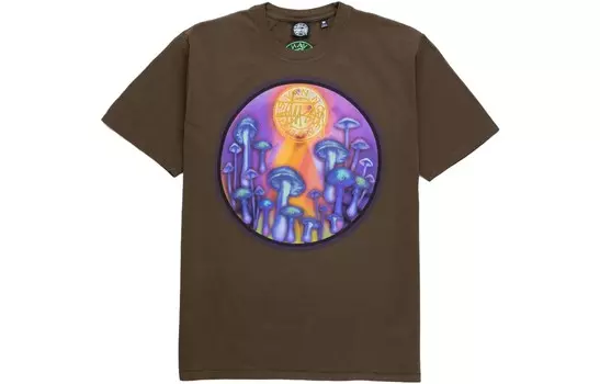 Футболка Dries Van Noten X унисекс коричневая Stussy, коричневый