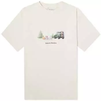 Футболка Drle De Monsieur Mountain, цвет Cream