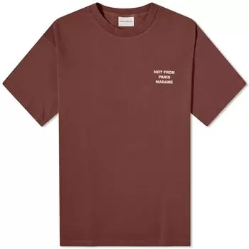 Футболка Drle De Monsieur Not From Paris Madame, бордовый