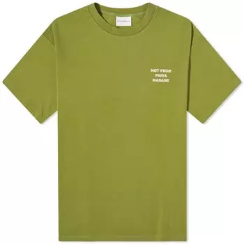 Футболка Drle De Monsieur Not From Paris Madame, зеленый