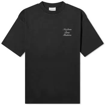 Футболка Drle De Monsieur Script Logo, черный