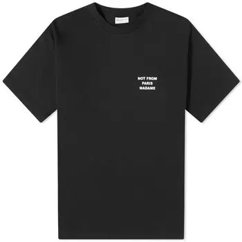 Футболка Drole de Monsieur Not From Paris Madame, черный
