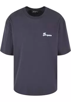 Футболка Dropsize GROW RICH, темно-синий/светло-голубой