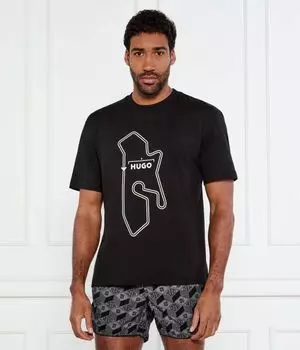 Футболка дроуд Loose fit Hugo, черный