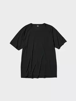 Футболка dry-ex легкая Uniqlo, черный
