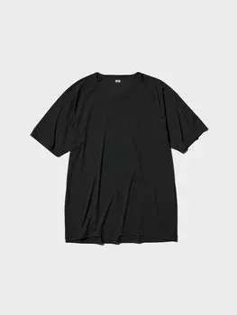 Футболка dry-ex легкая Uniqlo, цвет 09 черный