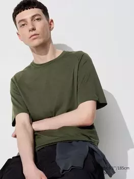 Футболка dry-ex Uniqlo, зеленый