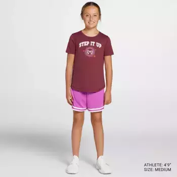 Футболка DSG Girls' Movement, цвет Team Burgundy Step It Up