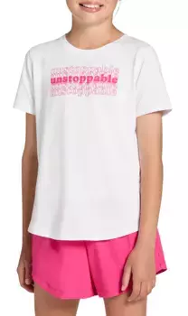 Футболка DSG Girls' Movement, цвет White Unstoppable