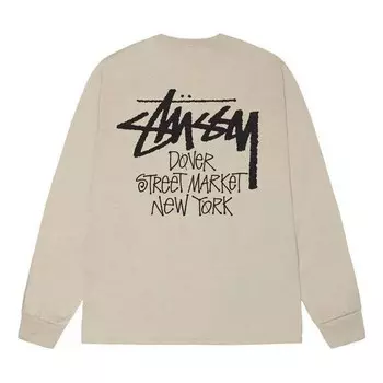 Футболка dsm new york ls tee 'khaki' Stussy, хаки