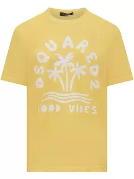 Футболка DSQUARED2 Good Vibes, желтый