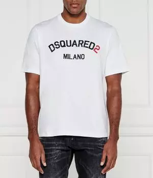 Футболка Dsquared2 Oversize с принтом, белый