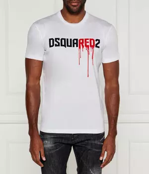 Футболка Dsquared2 прямой посадки, белый