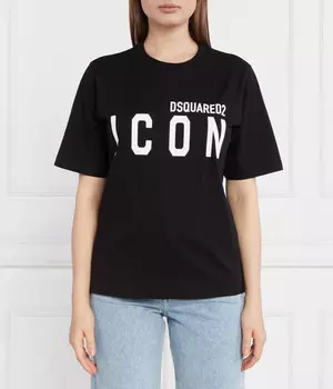 Футболка Dsquared2 Regular Fit, черный / белый
