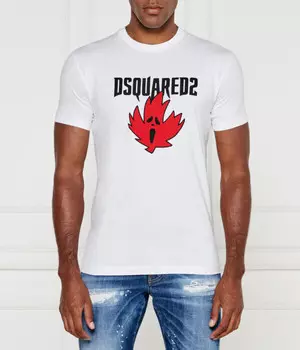 Футболка Dsquared2 с принтом, белый