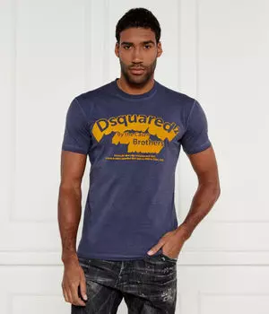 Футболка Dsquared2, синий / желтый