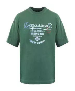 Футболка Dsquared2, зеленый
