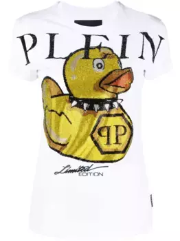 Футболка Duck с круглым вырезом Philipp Plein, белый