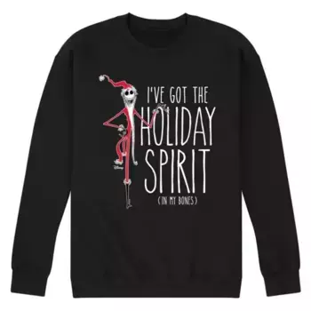 Футболка "Дух праздника в моих костях" из "Кошмар перед Рождеством" Disney, черный