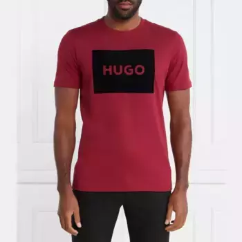 Футболка Dulive стандартного кроя Hugo, бургунди