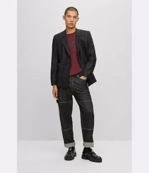 Футболка дуливио Regular Fit Hugo, бургундия