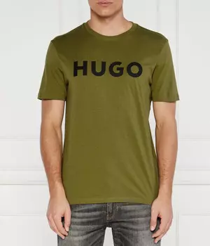 Футболка дуливио Regular Fit Hugo, зеленый