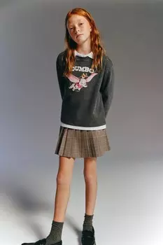 Футболка dumbo disney ZARA, экрю