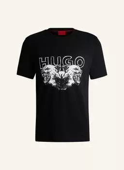 Футболка durro обычный крой Hugo, черный