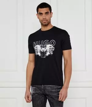 Футболка дурро Regular fit Hugo, черный
