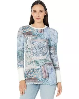 Футболка Dylan by True Grit Skylar Long, цвет Denim