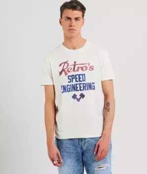 Футболка Dynamyte Retro Jeans, белый