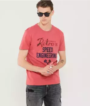 Футболка Dynamyte Retro Jeans, красный