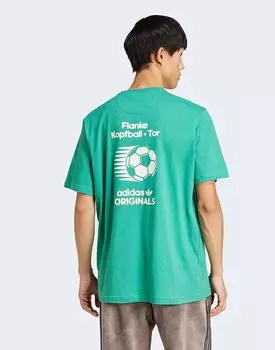 Футболка джаз-клуба в полу-зеленом цвете adidas Originals