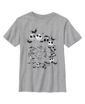 Футболка Джека Чайлда со спиралью Кошмар перед Рождеством для мальчика Disney, серый
