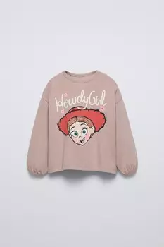 Футболка джесси история игрушек disney ZARA, коричневый/серо-коричневый