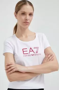 Футболка EA7 Emporio Armani, белый