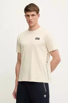 Футболка Ea7 Emporio Armani, бежевый